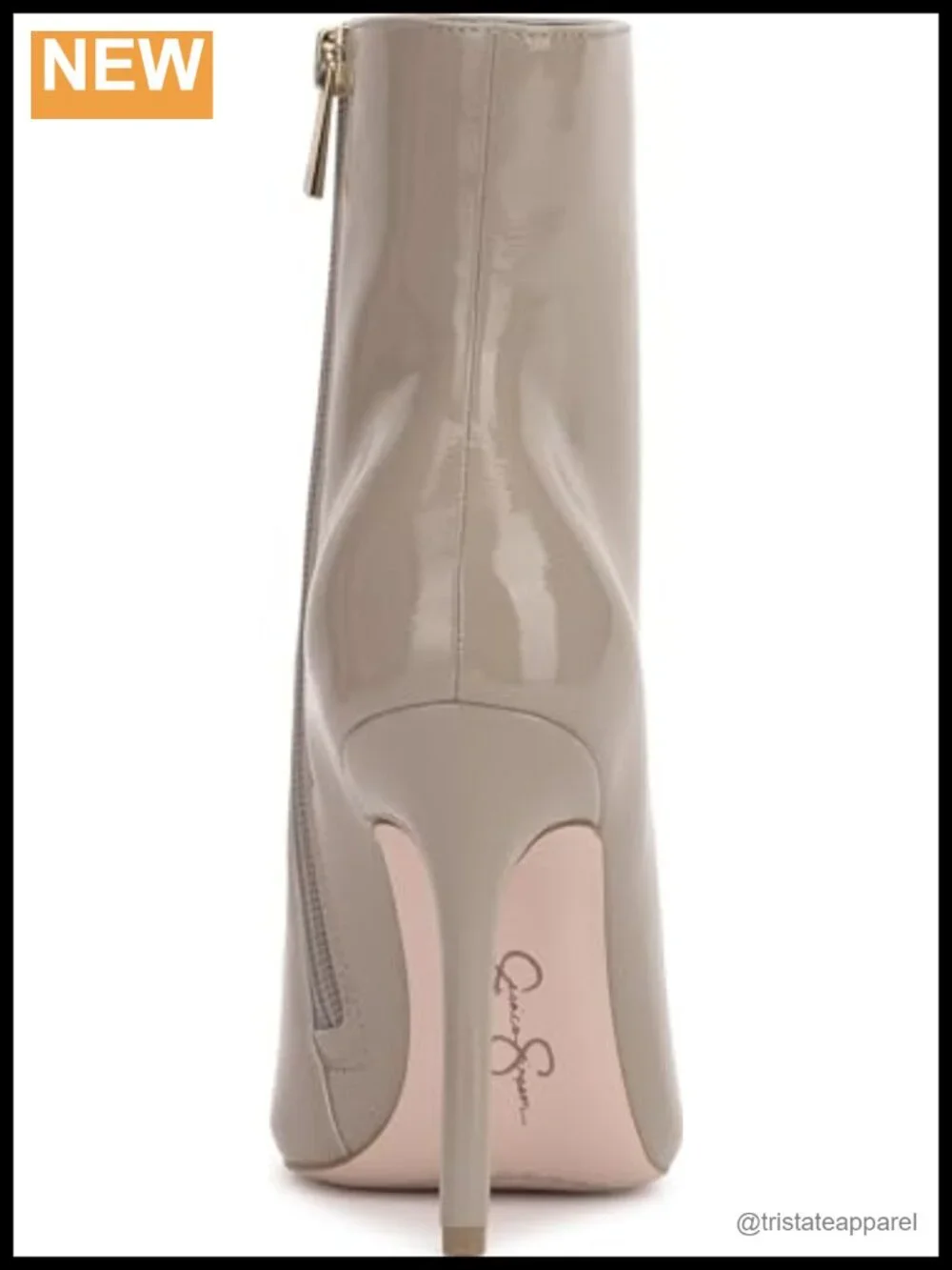 Jessica Simpson Women's Ankle Bootie - Faux Leather Stiletto Heel Pointed Toe